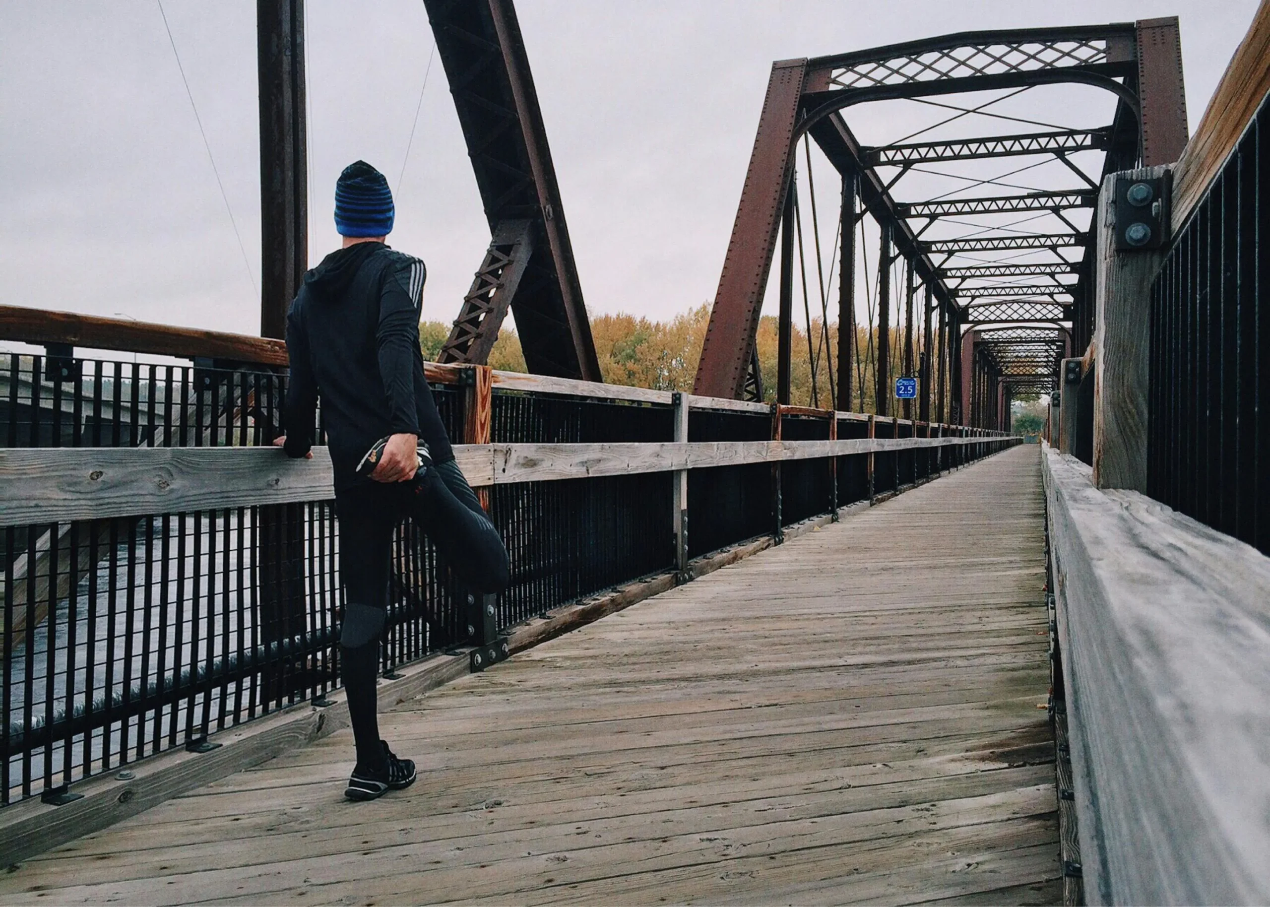 Runner showing the path forward